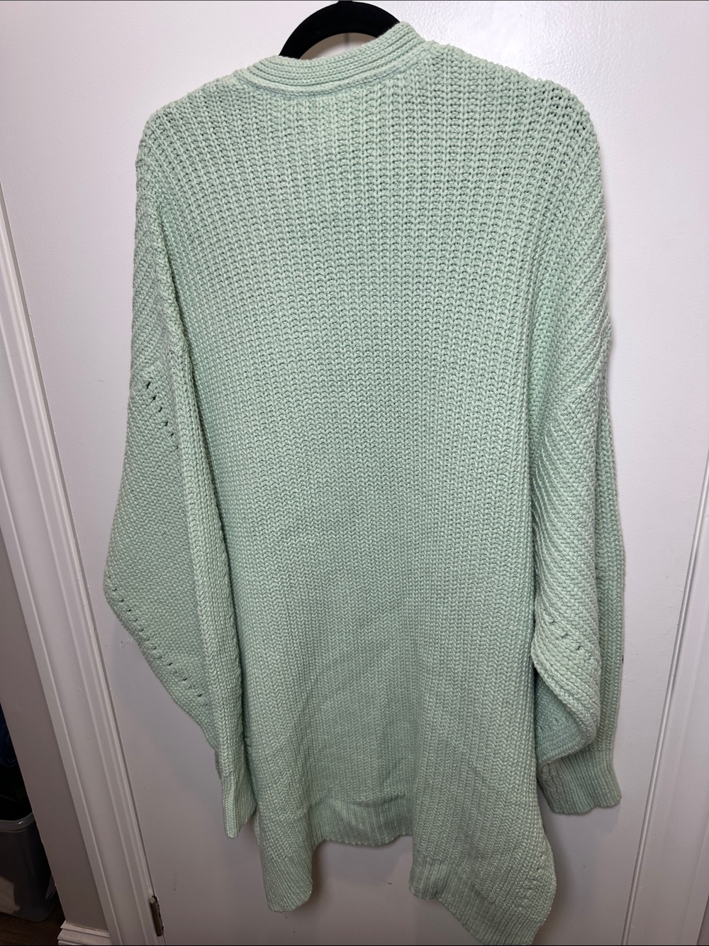 Free People Soft Mint Open-Front Knit Cardigan (51) - Picture 3 of 4
